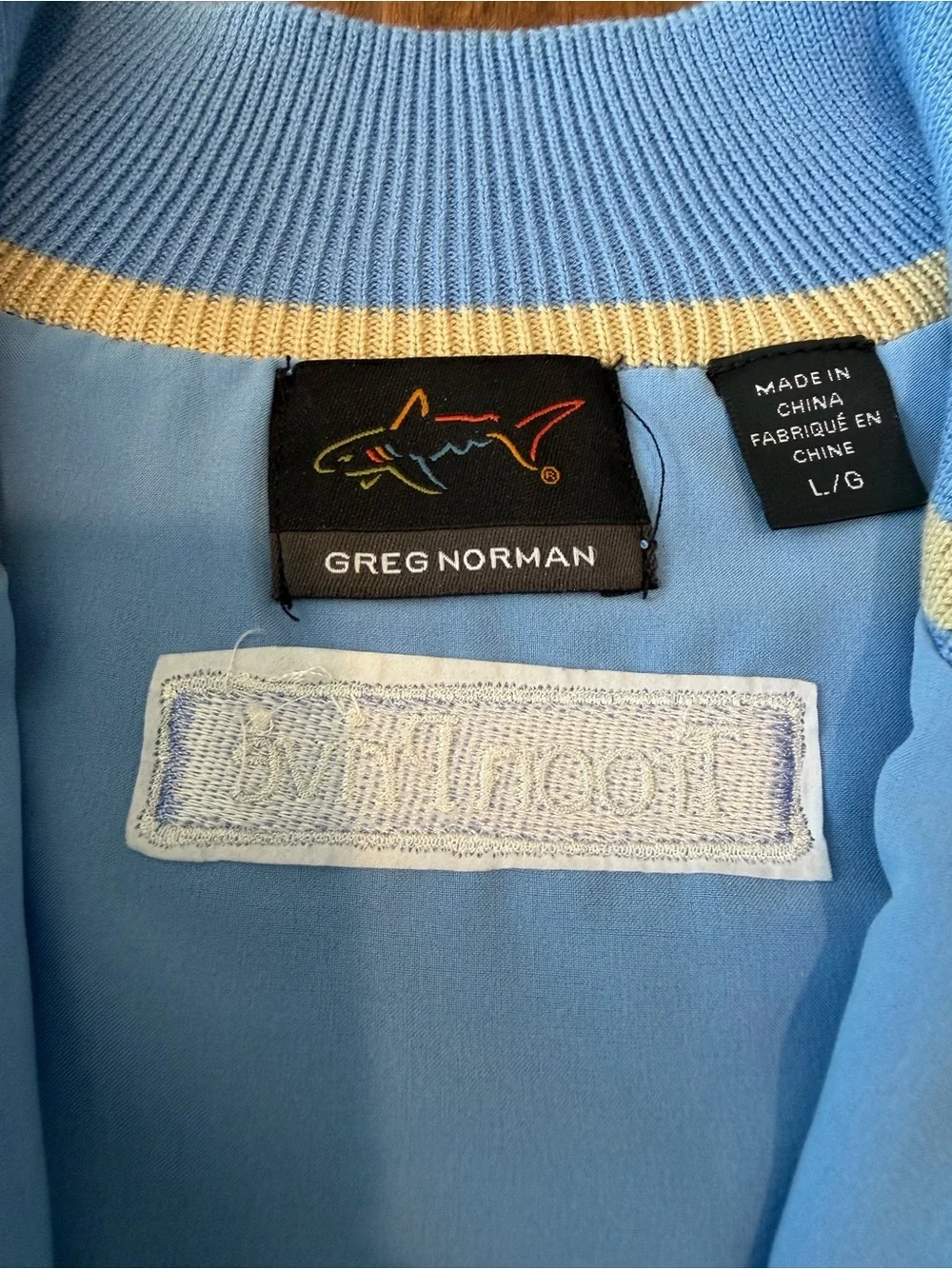 Greg Norman Brynwood Country Club Lined 1/4 Zip Golf Sweater Vest Blue Men's L